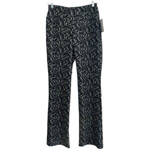 Kokoon‎ Women’s NWT Pull On Black and White Leaf Patterned Pants  Sz M